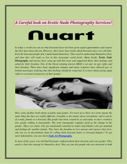 A Careful look on Erotic Nude Photography Services