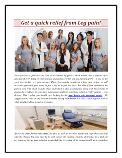 Get a quick relief from Leg pain