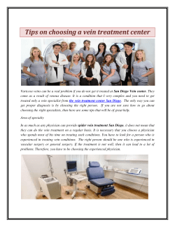 Tips on choosing a vein treatment center