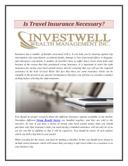 Is Travel Insurance Necessary
