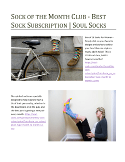 Sock of the Month Club