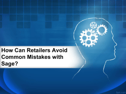 How can retailers avoid common mistakes with Sage (1)