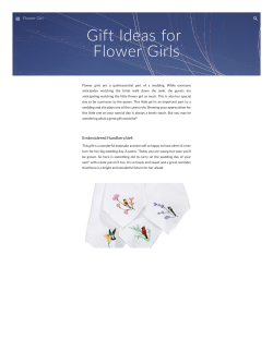 Gift Ideas for Flower Girls