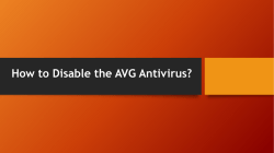 How to Disable the AVG Antivirus