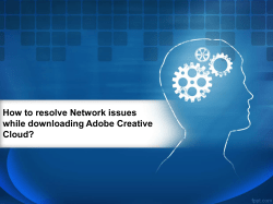 How to resolve Network issues while downloading Adobe Creative Cloud