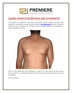 Laser liposuction Details and its benefits