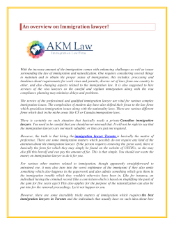 An overview on Immigration lawyer