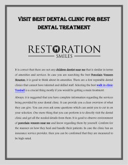 Visit Best Dental Clinic For Best Dental Treatment