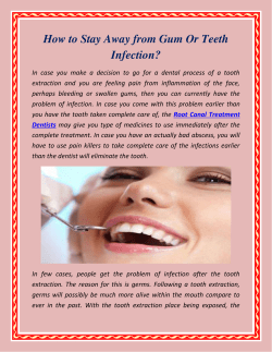 How to Stay Away from Gum Or Teeth Infection