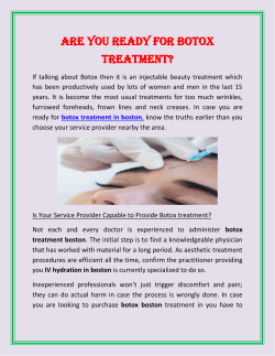 Are You Ready For Botox Treatment (1)