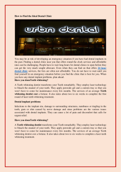How to Find the Ideal Dental Clinic