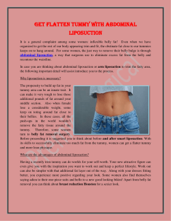 Get Flatten Tummy With Abdominal Liposuction