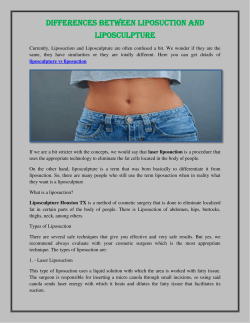Differences between liposuction and liposculpture