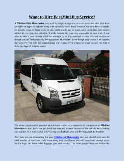 Want to Hire Best Mini Bus Service