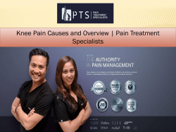 Knee Pain Causes and Overview Pain Treatment Specialists