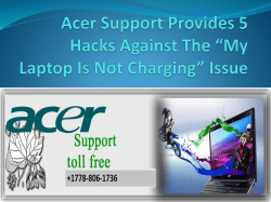 Acer Support Provides 5 Hacks Against The