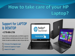 How to take care of your HP Laptop