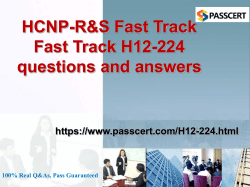 H12-224 HCNP-R&S Fast Track questions and answers