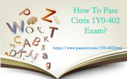 Citrix 1Y0-402 exam dumps
