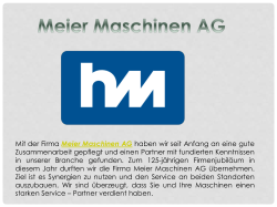 Meier Maschinen AG
