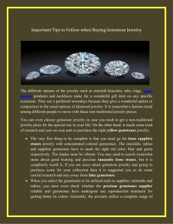 Important Tips to Follow when Buying Gemstone Jewelry