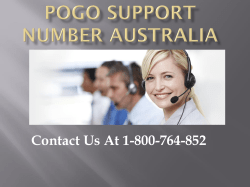 Pogo Support Number Australia- PPT-converted