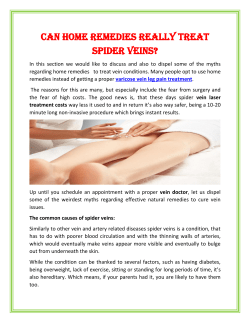 Can home remedies really treat spider veins