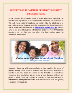 Benefits Of Treatment From Orthodontist Biscayne Park