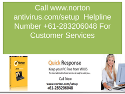 wwwnortonantiviruscomsetup customer tech help