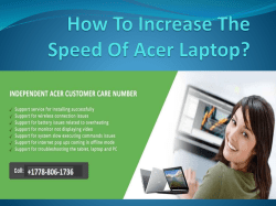 How To Increase The Speed Of Acer Laptop-converted