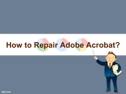 How to Repair Adobe Acrobat-converted
