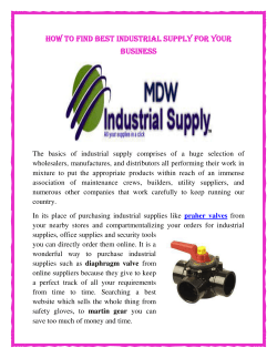 How To Find Best Industrial Supply for Your Business