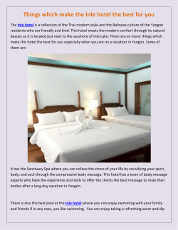 inle-hotel Things which make the Inle hotel the best for you