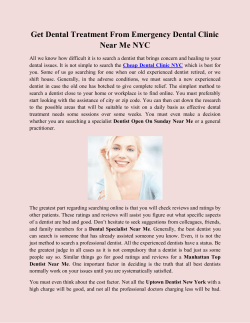 Get Dental Treatment From Emergency Dental Clinic Near Me NYC