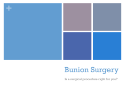 bunion treatment- surgery 