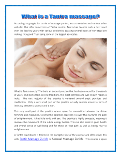 What is a Tantra Massage