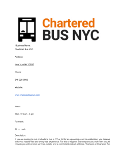 Chartered Bus  NYC