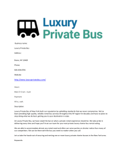 Luxury Private Bus