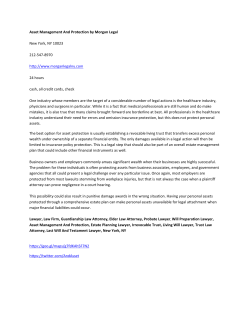 Asset Management And Protection by Morgan Legal