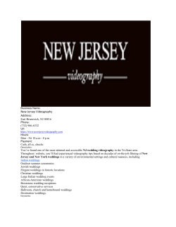New Jersey Videography
