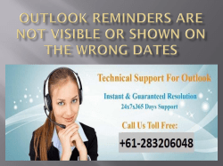 Outlook Reminders Are Not Visible Or Shown On