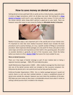 How to save money on dental services