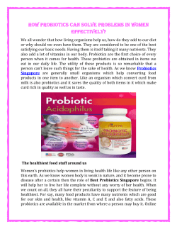 How probiotics can solve problems in women effectively