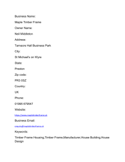 Maple Timber Frame