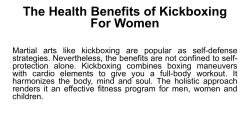 The Health Benefits Of Kickboxing For Women