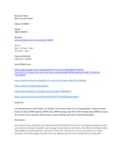 Best Car Lease Deals