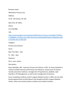 Manhattan Primary Care