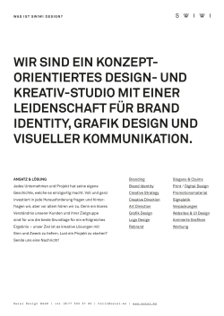 Swiwi Design Pr&auml;sentation