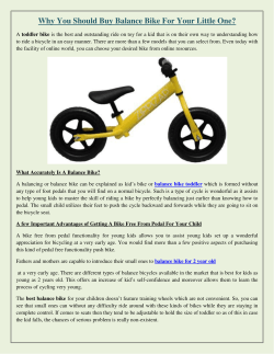 Why You Should Buy Balance Bike For Your Little One