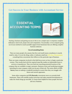 Get Success in Your Business with Accountant Service
